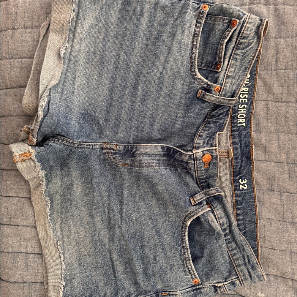 Denim High-Rise Shorts